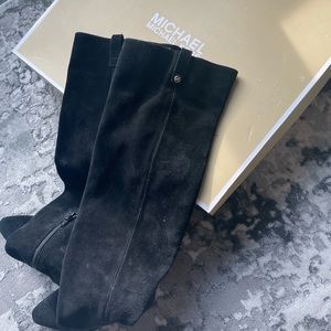Knee high suede Michael Kors boots